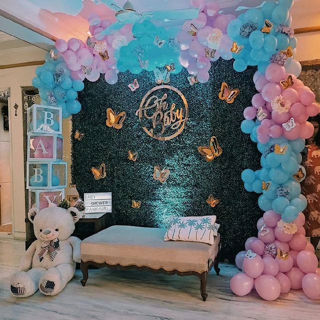 Decoration ideas for baby shower at home