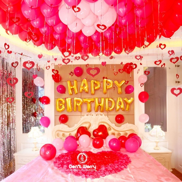 Couple Surprise Room Decoration for Birthday Celebration