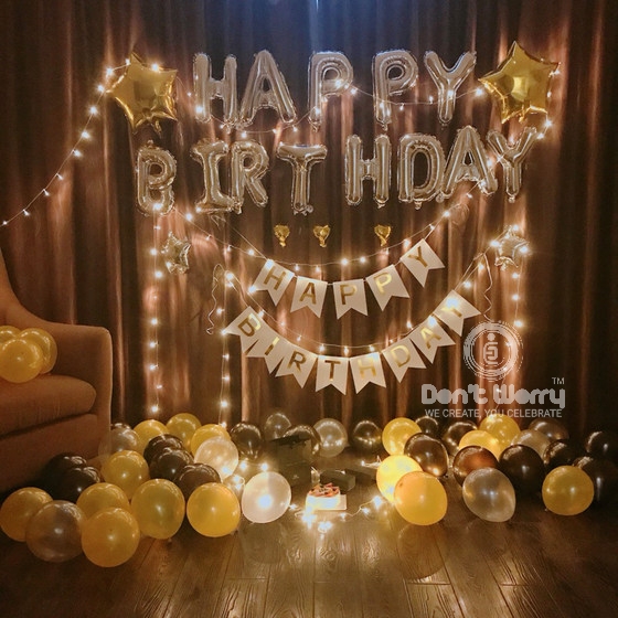 Simple & Sober Decoration For Birthday at Home