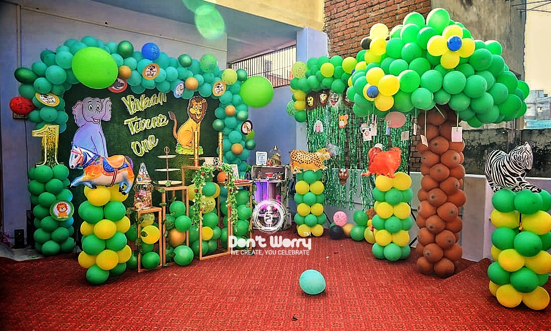 Jungle theme Decoration Celebration on children birthday party ...