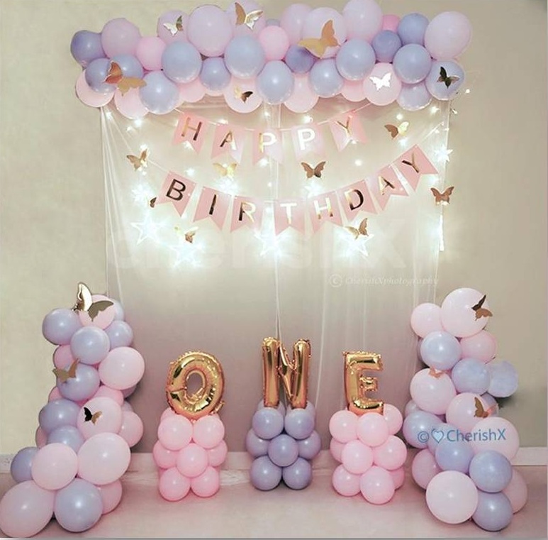 Elegant 1st Birthday Decoration At Home   GnPxayL8y2ihXeSl42P1cBBHdOT4XZgOztRXMoWc 