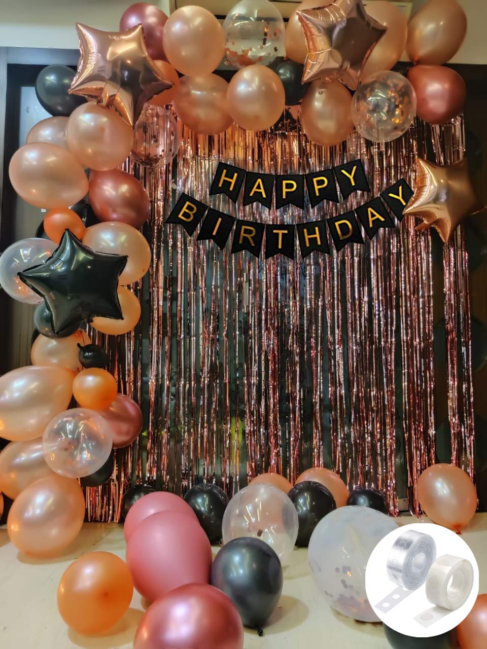 Party Propz Happy Birthday Decoration Kit Combo 57Pcs for Silver and Golden  HBD Letter Foil Balloons Heart Foil Kids Adults 40th 50th 60th Theme Dcor/Happy  Birthday Decoration Items Set : Amazon.in: Toys